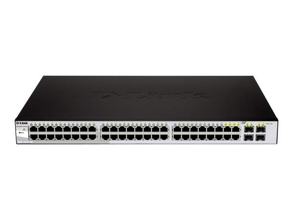 D-Link - DGS-1210-48/E - Web Smart DGS-1210-48 - Switch - managed - 48 x 10/100/1000 + 4 x Shared SF