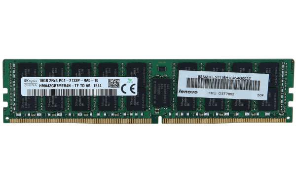 Lenovo - 03T7862 - Lenovo 03T7862 LENOVO 16GB DDR4 2133MHZ PC4-17000 ECC SERVER MEMORY MODULE (1