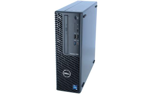 Dell - 1JN6V - Precision 3460 Small Form Factor - SFF - 1 x Core i7 12700 / 2.1 GHz - vPro - RAM 16 GB - SSD 512 GB - NVMe - Class 40 - DVD-Writer - Quadro T1000 - GigE - Win 10 Pro - monitor: none - black
