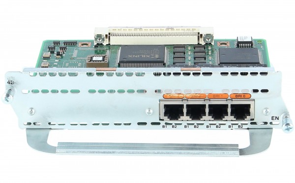 Cisco - NM-4B-S/T - 4-PORT ISDN-BRI NETWORK MODULE - 0,023 Gbit/s - all protocols - Cat5e - upgrade card slot - NT1,BRI,ISDN