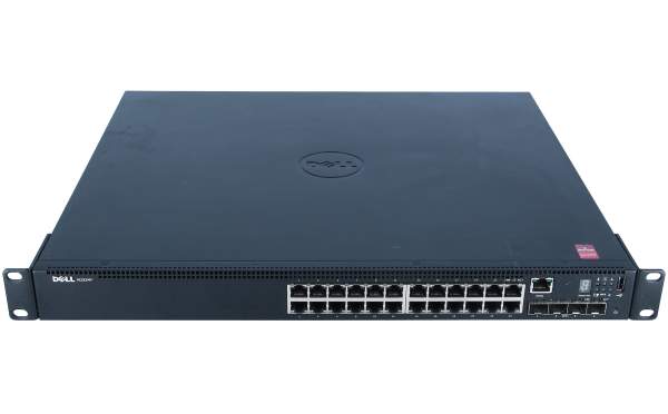 Dell - 210-AEVY - Networking N1524P - Switch - L2+ - Managed - 24 x 10/100/1000 + 4 x 10 Gigabit SFP+ - front to back airflow - rack-mountable - PoE+ (30.8 W)