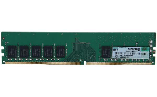 HPE - 862689-091 - HPE E 8GB 1*8GB 1Rx8 PC4-2400T-E DDR4-19200MHZ MEMORY KIT - 8 GB - DDR4