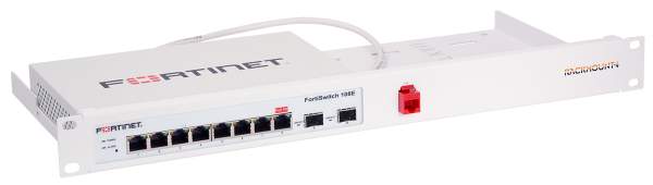 PC HARDW - RM-FR-T12 - Mounting bracket - White - 0.5 m - FortiSwitch 108E - SFP - 482 mm - 1U - 10x connections
