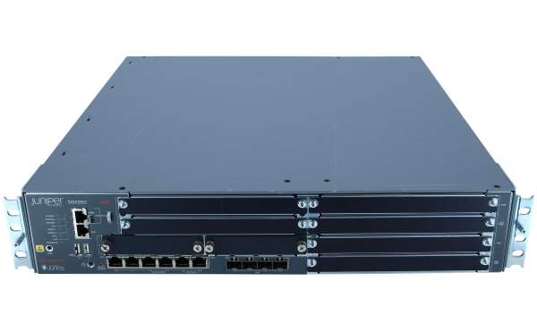 JUNIPER - SRX550-645AP-M - Juniper SRX550 system (software included) with 1x AC PSU, 4GB DRAM an