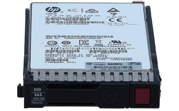 HP - 765289-002 - 765289-002***SUBS***E MSA 400GB 12G SAS Main Stream SFF 2.5in SSD - Solid State Di