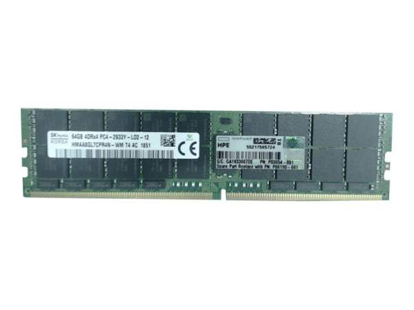 Samsung - P06190-001 - 64GB (1*64GB) 4RX4 PC4-23400Y-L DDR4-2933MHZ LRDIMM - 64 GB - DDR4