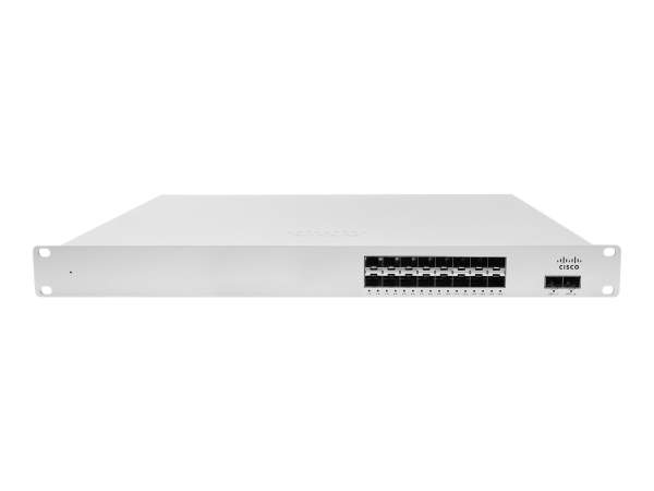 Cisco - MS410-16-HW - Cloud-managed 16 port 1 GbE aggregation switch with 10 GbE uplinks and physical stacking