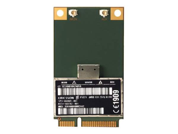 HP - H4X00AA - hs2350 - Modem - PCIe Mini Card - 21 Mbps
