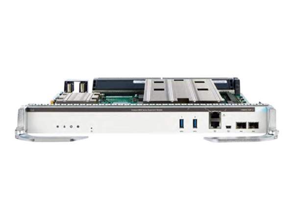 Cisco - C9600X-SUP-2 - Supervisor Engine 2 - Control processor - 40 Gigabit LAN - 100 Gigabit Ethernet - 25 Gigabit LAN - 50 Gigabit LAN - 400 Gigabit LAN - 1U - plug-in module