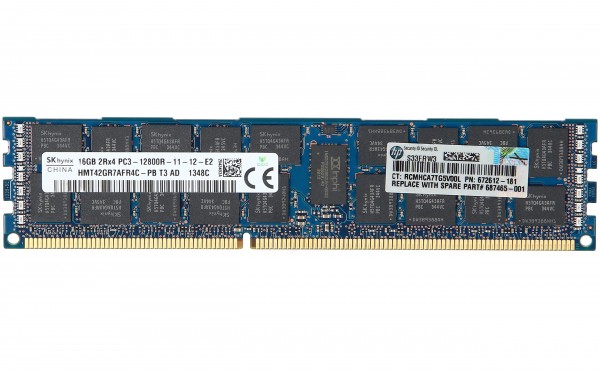 HPE - 672633-B21 - DDR3 DIMM - 16 GB DDR3 240-Pin 1.600 MHz - ECC