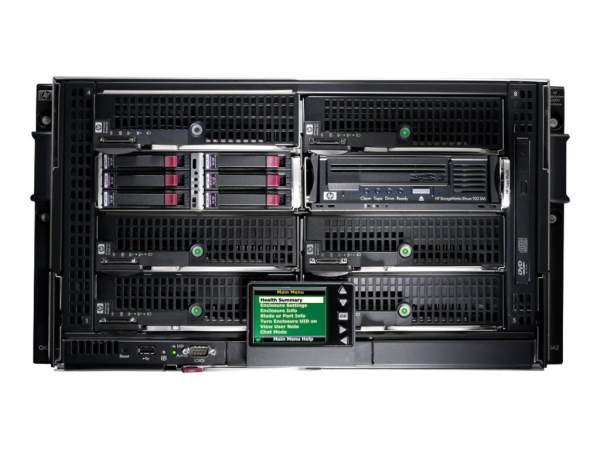 HP - 437504-B22 - HP BladeSystem c3000 Single-Phase Rack Enclosure with 8 Insight Control Enviro