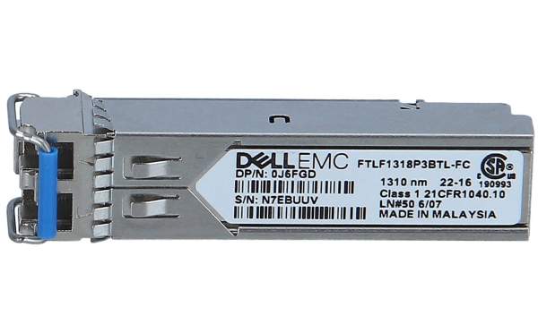 Dell - 407-BBOO - SFP (mini-GBIC) transceiver module - GigE - 1000Base-LX - up to 10 km - 1310 nm