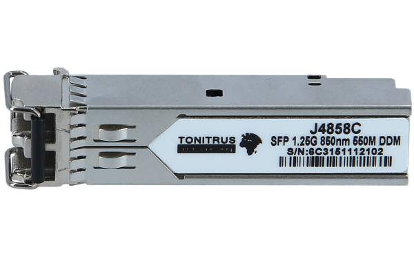 Tonitrus - J4858C-C - SFP (mini-GBIC) transceiver module - GigE - 1000Base-SX - LC multi-mode - up to 550 m - 850nm - HPE compatible