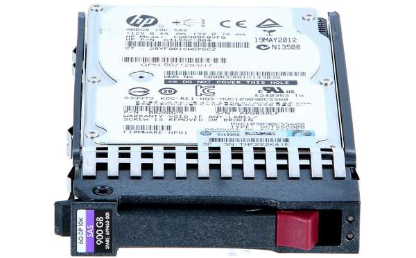 HPE - EG0900FBLSK - HP 900GB 10K 2.5'' SFF 6G M6625 - Festplatte - Serial Attached SCSI (SAS)
