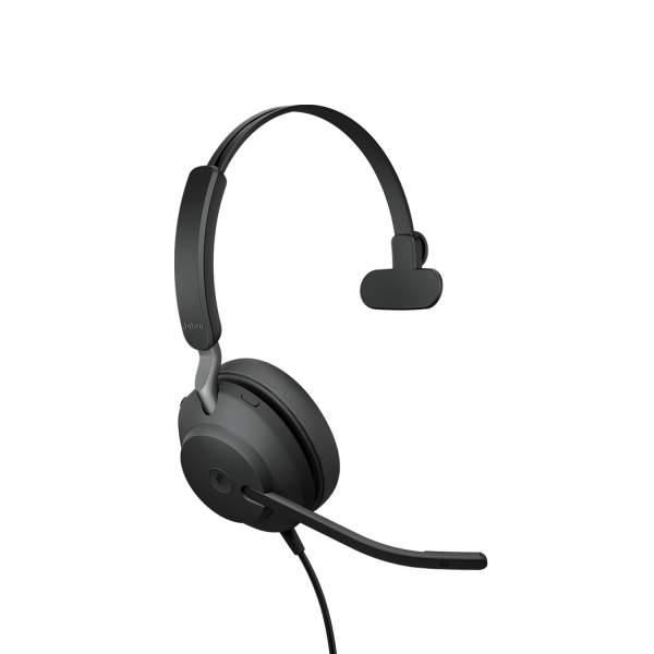 Jabra - 24089-899-899 - Evolve2 40 MS Mono - Headset - on-ear - convertible - wired - USB-C - noise isolating - Certified for Microsoft Teams