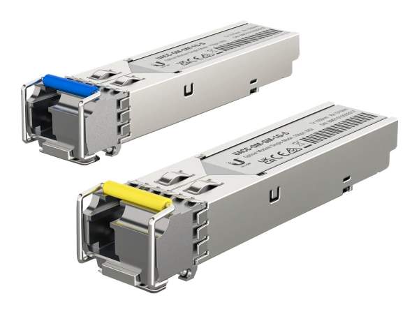 Ubiquiti - UACC-OM-SM-1G-S-20 - SFP (mini-GBIC) transceiver module - GigE - 1000Base-BiDi - LC single-mode - up to 3 km - 1310 nm / 1550 nm (pack of 20)