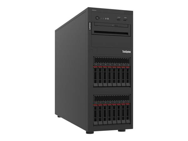 Lenovo - 7D8FA01LEA - ThinkSystem ST250 V2 7D8F - Server - tower - 4U - 1-way - 1 x Xeon E-2356G / 3.2 GHz - RAM 32 GB - hot-swap 2.5" bay(s) - no HDD - Matrox G200 - Gigabit Ethernet - no OS - monitor: none