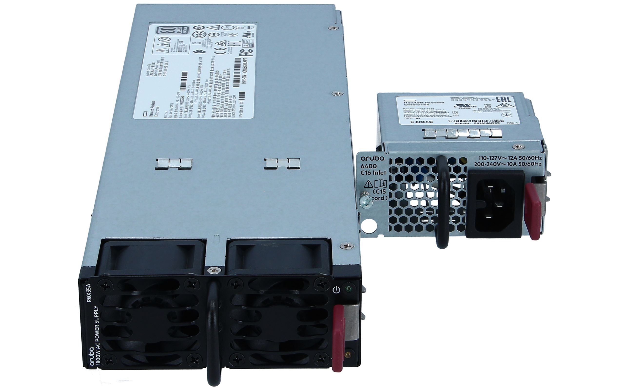 HPE R0X35A Aruba With C16 Inlet Adapter power supply hot-plug  (plug-in module) AC/DC 1800 Watt Europe