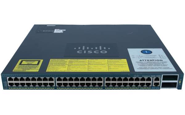 Cisco - WS-C4948-10GE-S - Catalyst 4948 10 Gigabit Ethernet Switch - Interruttore - 1 Gbps - 48-port - Modulo rack