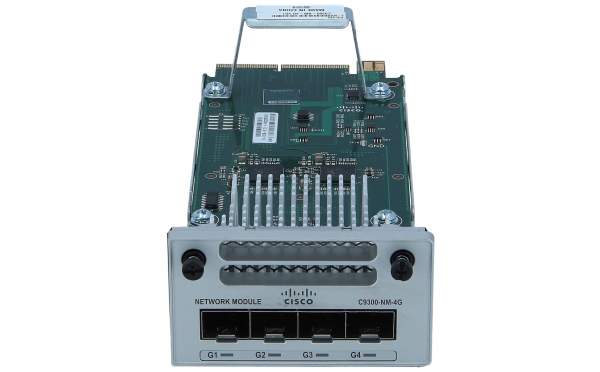 Cisco - C9300-NM-4G= - C9300-NM-4G= - Gigabit Ethernet - 1000 Mbit/s - Catalyst 9300