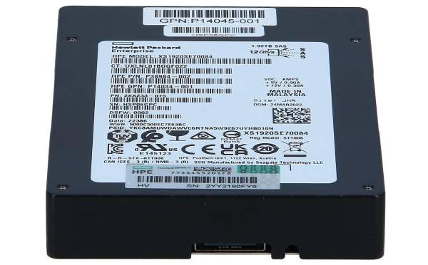 HP - 816572-B21 - HPE 1.92TB 12G SAS Read Intensive-3 SFF 2.5-in SC 3yr Wty Solid State Drive