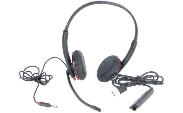 PLANTRONIC - 204446-02 - Blackwire 325.1 C325.1 Binaurales Headset wahlw. Klinkenstecker/USB