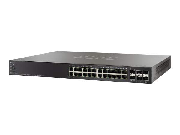 Cisco - SG500X-24MPP-K9-G5 - Small Business SG500X-24MPP - Switch - 1.000 Mbps - 24-Port - Rack-