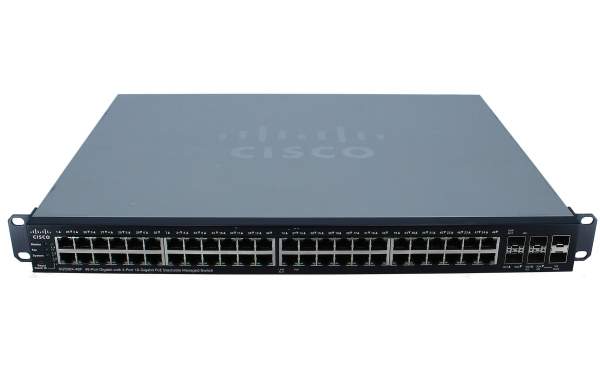 Cisco - SG500X-48P-K9 - SG500X-48P-K9 SG500X-48P 48-P GB PoE with 4-P 10-GB Stackable Managed Switch - Interruttore - 1 Gbps