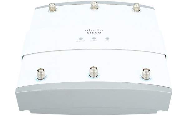 Cisco - AIR-AP1252AG-E-K9 - 802.11a/g/n-d2.0 2.4/5-GHz Mod Auto AP; 6 RP-TNC; ETSI