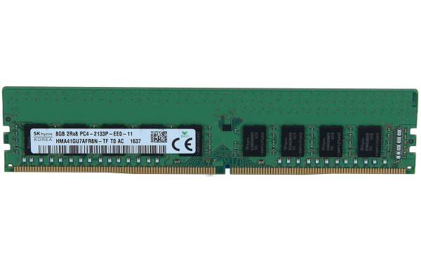 Hynix - HMA41GU7AFR8N-TF - DDR4 - module - 8 GB - DIMM 288-pin - 2133 MHz / PC4-17000 - CL15 - 1.2 V - unbuffered - ECC