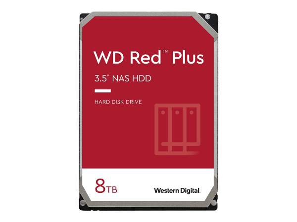 WD - WD80EFBX - RED PLUS 8TB SATA 6G 7.2K 25MM HDD
