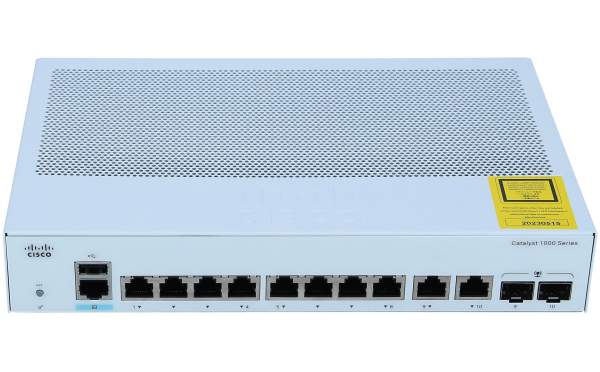 Cisco - C1000-8T-2G-L - Catalyst C1000-8T-2G-L - Gestito - L2 - Gigabit Ethernet (10/100/1000) - Full duplex