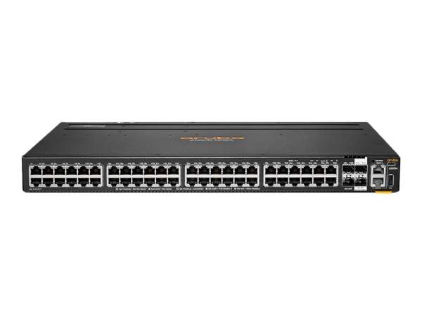 HPE - R8Q69A - Aruba 6200M 48G 4SFP+ Switch - L3 - Managed - 48 x 10/100/1000 + 4 x 1 Gigabit / 10 Gigabit SFP+ (uplink / stacking) - front and side to back - rack-mountable - BTO