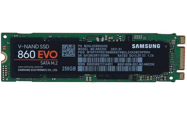 HPE - MZ-N6E250BW - Samsung 860 EVO MZ-N6E250BW - 250 GB SSD - intern