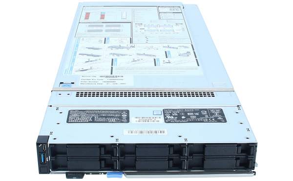 DELL - MX740C_config2 - DELL PowerEdge MX740C 6x2.5“ SFF Blade Server, 1xE5-2630v3, 2x 16GB (1x16GB) DDR4 RAM, 2x500GB SSD
