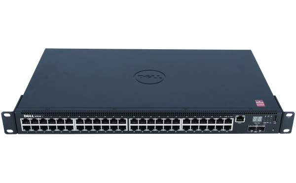 Dell - N2048 - Networking N2048 - Switch - L2+ - Managed - 48 x 10/100/1000 + 2 x 10 Gigabit SFP+ - front to back airflow - rack-mountable