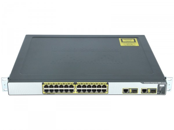 Cisco - WS-CE500-24PC - 24 10/100 (24PoE) and 2 10/100/1000BT or SFP uplinks, GUI sw