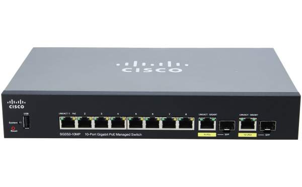 Cisco - SG350-10MP-K9-EU - Small Business SG350-10MP - Switch - L3