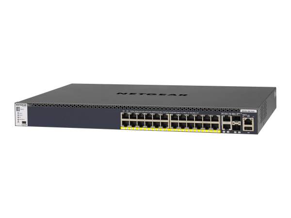 Netgear - GSM4328PB-100NES - M4300-28G-PoE+ - Gestito - L3 - Gigabit Ethernet (10/100/1000) - Supporto Power over Ethernet (PoE) - Montaggio rack - 1U