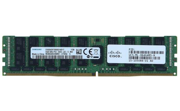 Cisco - UCS-ML-X64G4RS-H - 64GB (1X64GB) 4DRX4 PC4-21300V-L DDR4-2666MHZ MEM KIT