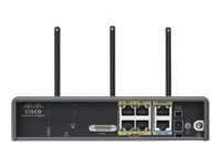 Cisco - C819HWD-E-K9 - 819 Secure Hardened Router and Dual WiFi Radio - Router - WLAN - 4-Port -