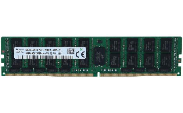 Hynix - HMAA8GL7CPR4N-VK - 64GB (1*64GB) 4RX4 PC4-21300V-L DDR4-2666MHZ LRDIMM