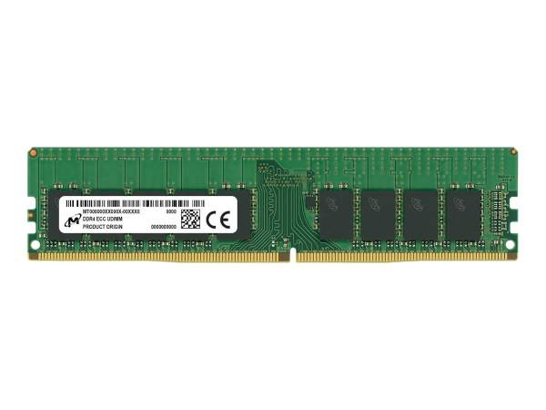 Micron - MTA18ASF2G72AZ-2G6E2 - DDR4 - module - 16 GB - DIMM 288-pin - 2666 MHz / PC4-21300 - CL19 - 1.2 V - unbuffered - ECC