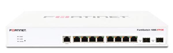 Fortinet - FS-108E-FPOE - Layer 2 FortiGate switch controller compatible PoE+ switch with 8 GE RJ45
