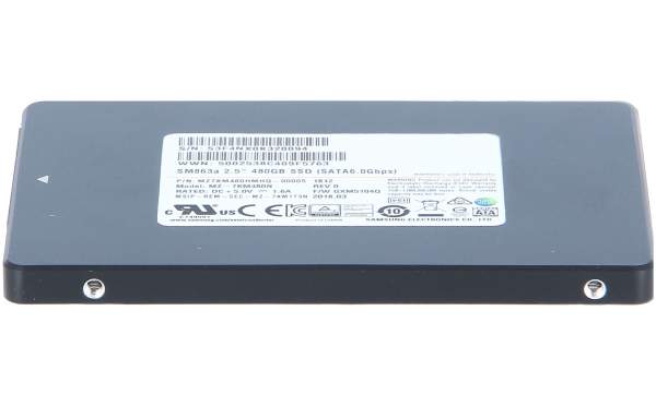 Samsung - MZ7KM480HMHQ-00005 - Samsung SM863a MZ7KM480HMHQ - 480 GB SSD - intern - 2.5" (6.4 cm)