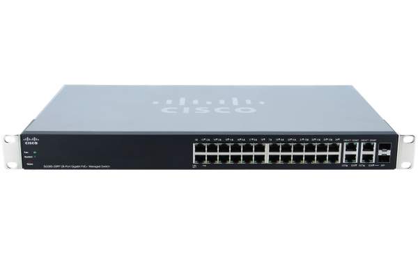 Cisco - SG300-28PP-K9-EU - Cisco SMB SG300-28PP 28-port Gigabit PoE+ Managed Switch