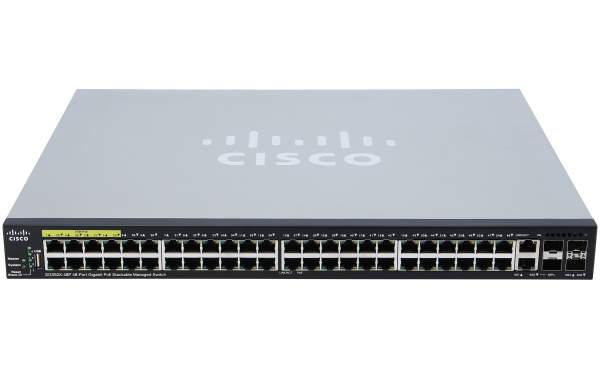 Cisco - SG350X-48P-K9-EU - Small Business SG350X-48P - Switch - 10.000 Mbps - 48-Port 1 HE - Rac