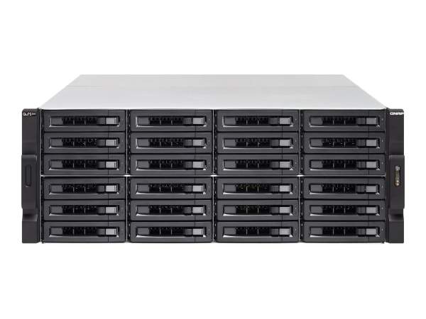 QNAP - TSH2477XURP3700X32G - TS-H2477XU-RP - NAS server - 24 bays - rack-mountable - SATA 6Gb/s - RAID 0 1 5 6 10 50 - JBOD - RAID TP - RAM 32 GB - Gigabit Ethernet / 10 Gigabit Ethernet / 10Gbps SFP+ - iSCSI support - 4U