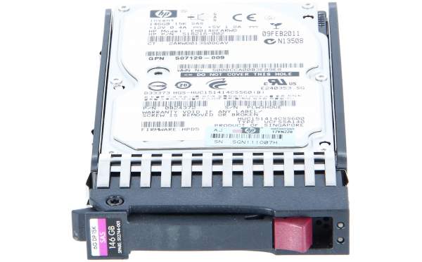 HPE - 512544-004 - M6625 146GB 6G SAS 15K rpm SFF (2.5-inch) Dual Port Hard Drive - 2.5" - 146 GB - 15000 Giri/min