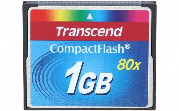 TRANSCEND - TS1GCF80 - compact flash Speicherkarte / 80x Speed